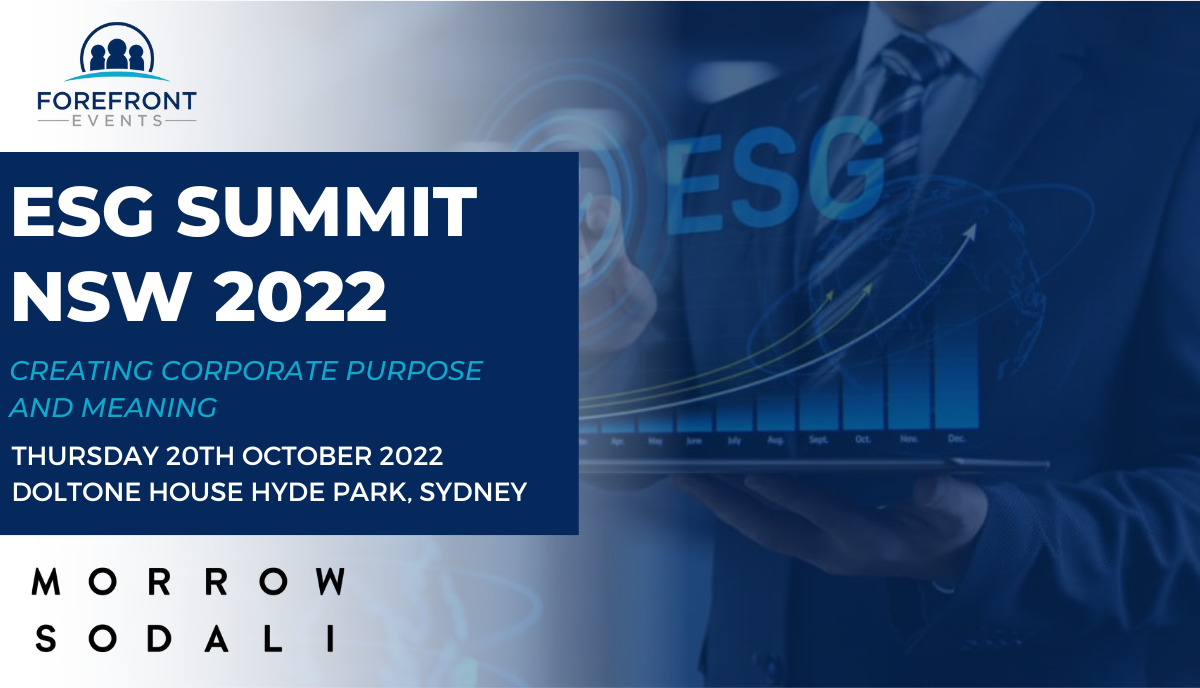 Australia's ESG Summit Providing Insights Into Latest Sustainability Trends